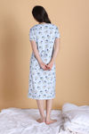 Zivame Knit Poly Mid Length Nightwear - Orchid Tint — thumbnail 4